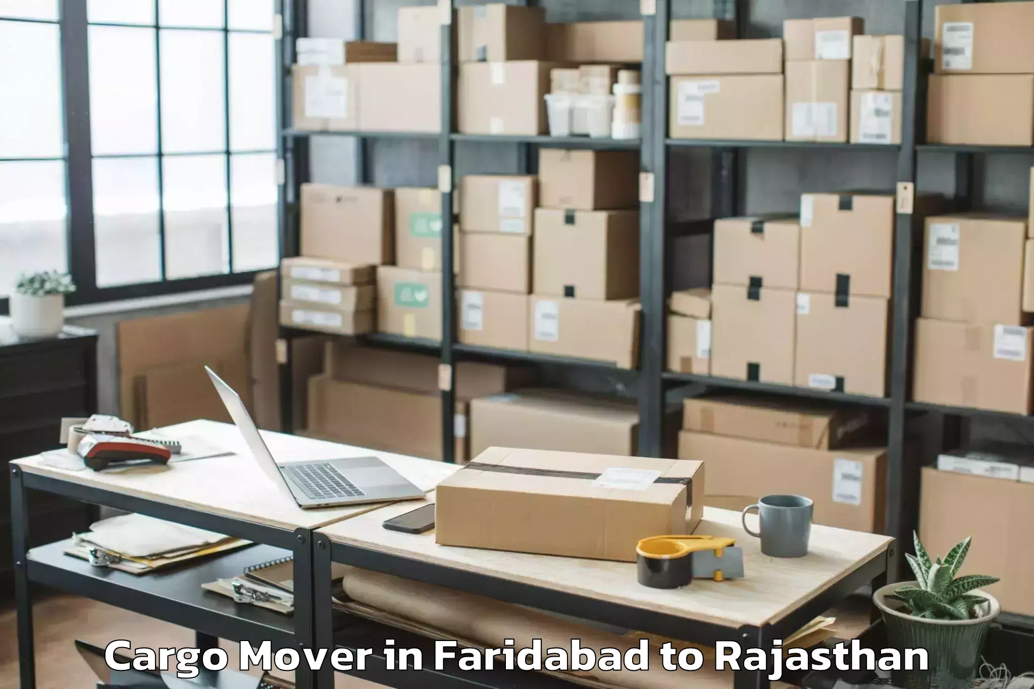 Book Faridabad to Jojawar Cargo Mover Online